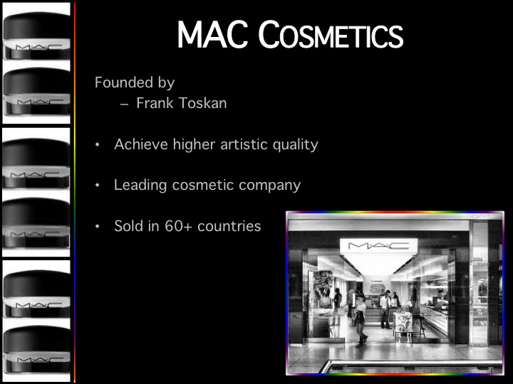 mac cosmetics advertising strategy